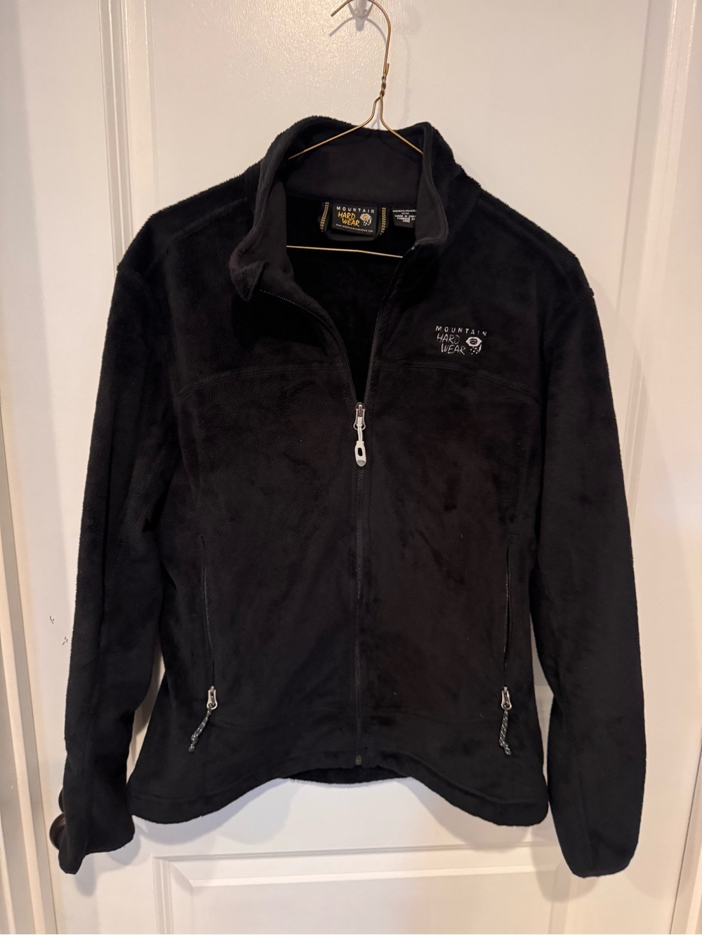 Mountain Hardwear Black Full-Zip Teddy Fleece Jacket